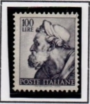 Stamps Italy -  Diseños d' l' Capilla Sixtina; Ezequiel