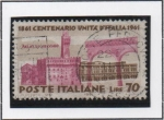 Stamps Italy -  Cet. d' l' Unificacion d' Italia; Palacio Vecchio Florencia