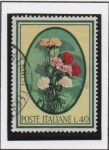 Stamps Italy -  Claveles