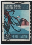 Stamps Italy -  Campeonatos mundiales d' Ciclismo en pista, Roma