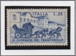 Stamps Italy -  Dia d' sello, Diligencia d' servicio Postal