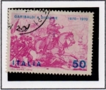 Stamps Italy -  Cent. d' l' Contribución  d' Garibaldi a l' Guerra Franco-Prusia