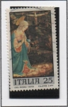 Stamps Italy -  Virgen y el niño, d' Fran Filippo Lipp