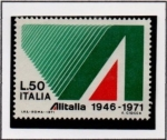 Sellos de Europa - Italia -  25 Anv. d' Alitalia