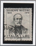 Stamps Italy -  Giuseppe Mazzini