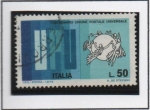 Sellos de Europa - Italia -  Cent. d' l' Unión Postal Universal