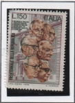 Stamps Italy -  30 aniv. d' l' Republica Italiana, Presidentes Italianos