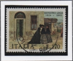 Stamps Italy -  Vista por Silvestro Lega