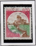 Sellos de Europa - Italia -  Castillos; Rocca Maggiore, Asis