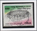 Stamps Italy -  Copa d' Mundo Italia'90, Alpes Estadio, Turin