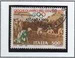 Stamps Italy -  Centenario Juegos Olimpicos Modernos