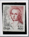 Stamps Italy -  Mujeres en el Arte, Dama d' Unicornio