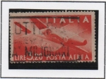 Stamps Italy -  Avión y Manos entrelazadas