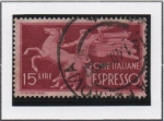 Stamps Italy -  Caballo y Portador d' Antorcha