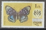 Stamps Bhutan -  Mariposas -Sephisa chandra