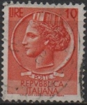 Stamps Italy -  Moneda Syracuse