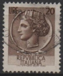 Stamps Italy -  Moneda Syracuse