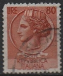 Stamps Italy -  Moneda Syracuse