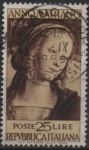 Stamps Italy -  Perugino Madona