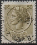 Stamps Italy -  Moneda Syracuse