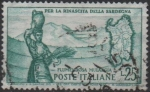 Stamps Italy -  Mujer y Mapa d' Cerdeña