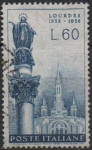 Stamps Italy -  Virgen María y Santuario d' Lourdes