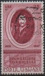 Stamps Italy -  Evangelista Torricelli