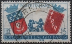 Stamps Italy -  3º aniv. d' Hermanamiento Roma-Paris