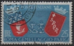 Stamps Italy -  3º aniv. d' Hermanamiento Roma-Paris