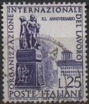 Stamps Italy -  40º Aniv. d' l' Organización Internacional d' Trabajo