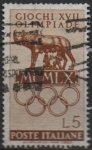 Stamps Italy -  Juegos d' l' Olimpiada XVII, Loba d' Roma