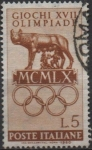 Stamps Italy -  Juegos d' l' Olimpiada XVII, Loba d' Roma