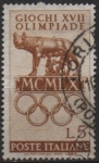 Stamps Italy -  Juegos d' l' Olimpiada XVII, Loba d' Roma