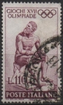 Stamps Italy -  Juegos d' l' Olimpiada XVII, Boxeador Romano