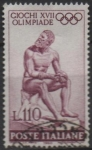 Stamps Italy -  Juegos d' l' Olimpiada XVII, Boxeador Romano