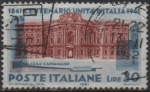 Stamps Italy -  Centenario d' l' Unificación d' Italia, Palacio Carignano, Turín