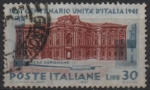 Sellos de Europa - Italia -  Centenario d' l' Unificación d' Italia, Palacio Carignano, Turín