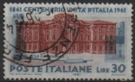 Stamps Italy -  Centenario d' l' Unificación d' Italia, Palacio Carignano, Turín