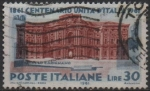 Stamps Italy -  Centenario d' l' Unificación d' Italia, Palacio Carignano, Turín