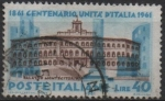 Stamps Italy -  Centenario d' l' Unificación d' Italia, Cámara d' L' Diputados