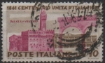 Stamps Italy -  Centenario d' l' Unificación d' Italia, Palacio Vecchio, Florencia