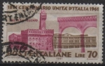 Sellos de Europa - Italia -  Centenario d' l' Unificación d' Italia, Palacio Vecchio, Florencia