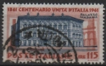 Stamps Italy -  Centenario d' l' Unificación d' Italia, Palacio Madama, Roma