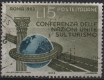 Stamps Italy -  Conferencia  d' l' Naciones Unidas sobre el Turismo en Roma