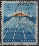 Stamps Italy -  Juegos Mediterráneas, Golfo d' Nápoles