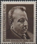 Stamps Italy -  Benedetto Croce