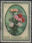 Stamps Italy -  Claveles