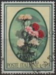 Stamps Italy -  Claveles