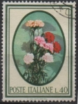 Stamps Italy -  Claveles