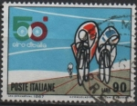 Sellos de Europa - Italia -  50º Vuelta Ciclista d' Italia, Ciclistas en Esprit